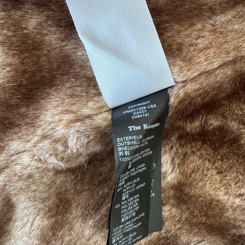 The Kooples Raccoon Fur Cotton Parka - Picture 8 of 11